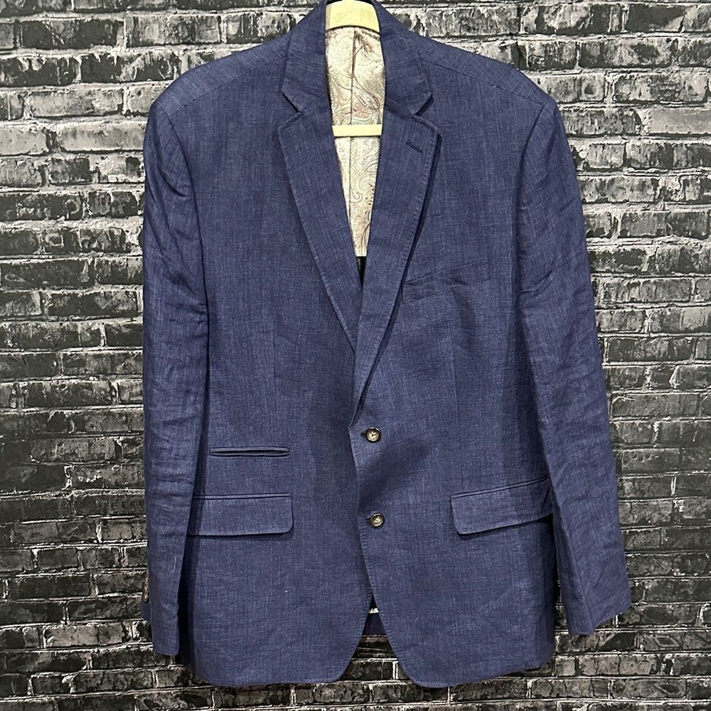 Alan Flusser Navy Blue Blazer!